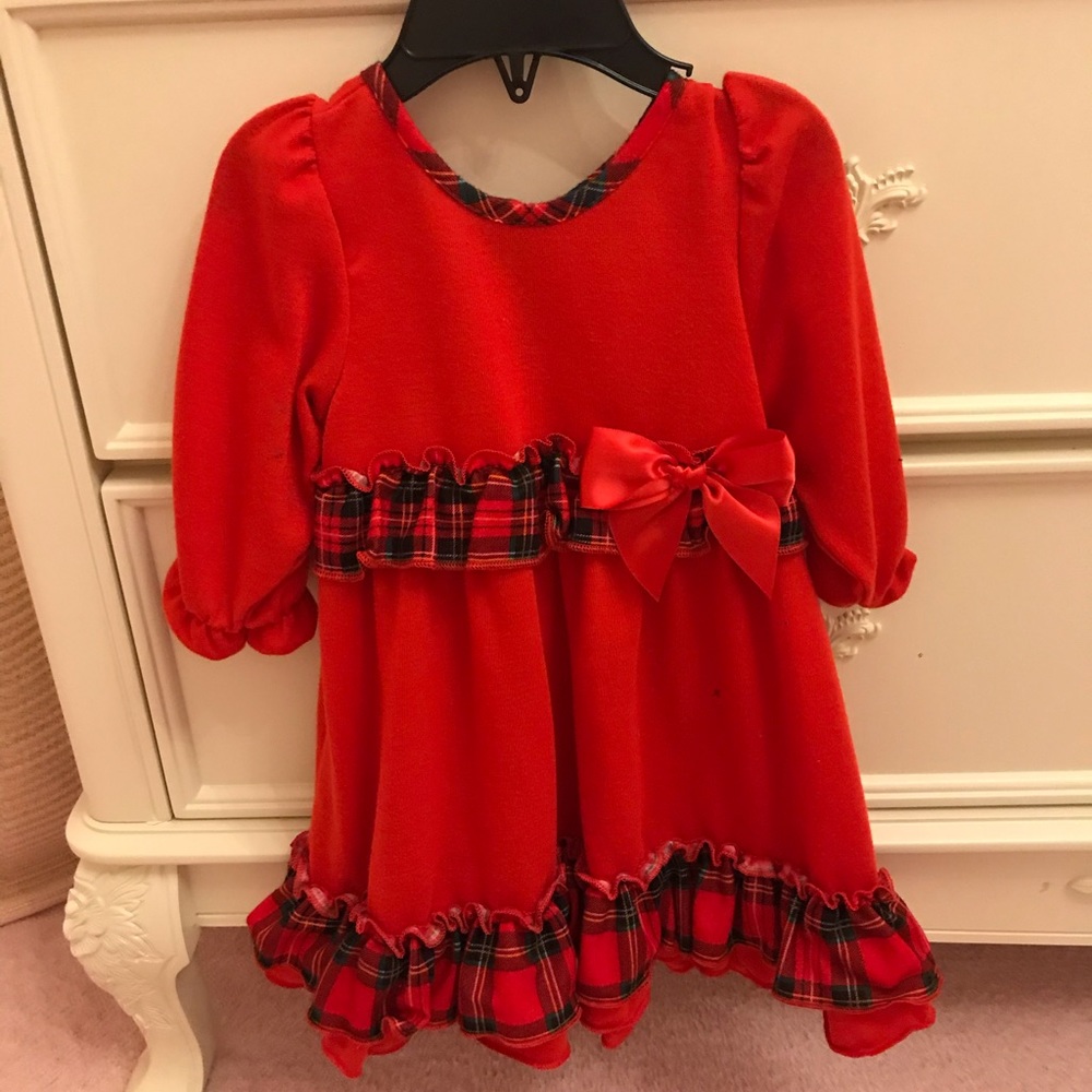 COPY - 12 month 3/4 sleeve Christmas dress